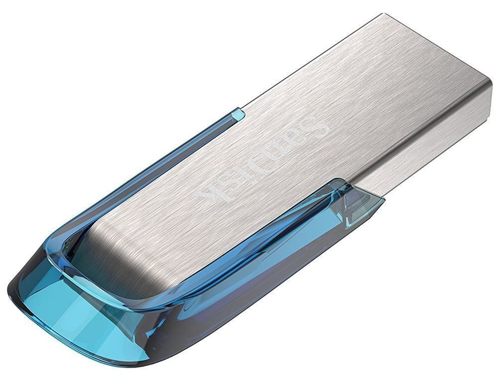 Флеш-накопитель (флэшка) SanDisk USB 3.0 128 ГБ Flash drive Ultra Flair Tropical Blue  #1