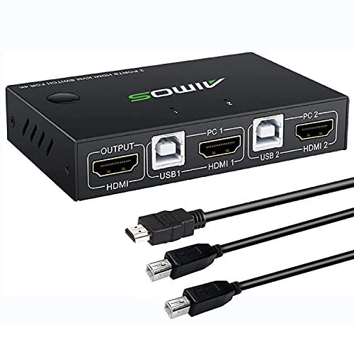 Переключатель AVE HDSW KVM 2UH (2PC, HDMI 4K 30Hz, USB 2.0, hot keys) #1