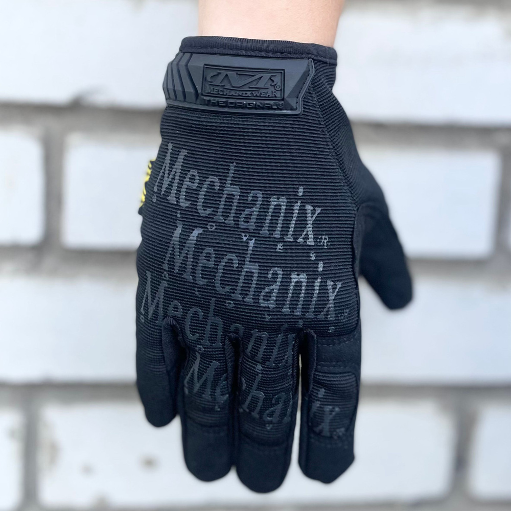 Перчатки тактические защитные черные MECHANIX ORIGINAL Tactical Black (размер М)  #1