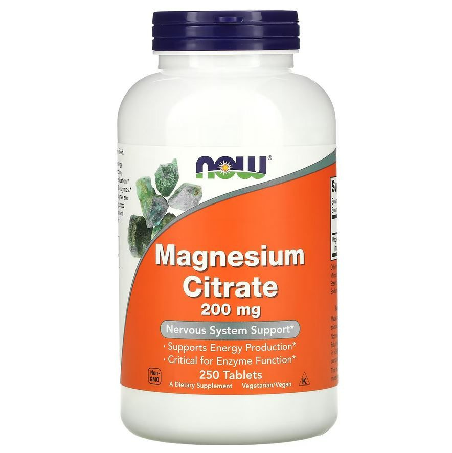 Now Foods Magnesium Citrate 200 мг 250 таб #1