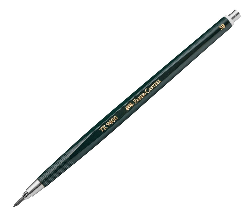 Механический карандаш FABER-CASTELL TK 9400 3B 2.0 мм темно-зеленый корпус  #1