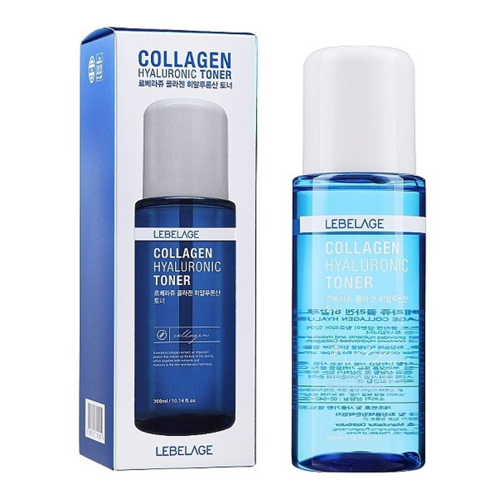 Тонер для лица увлажняющий с гиалуроновой кислотой и коллагеном LEBELAGE COLLAGEN HYALURONIC TONER  #1