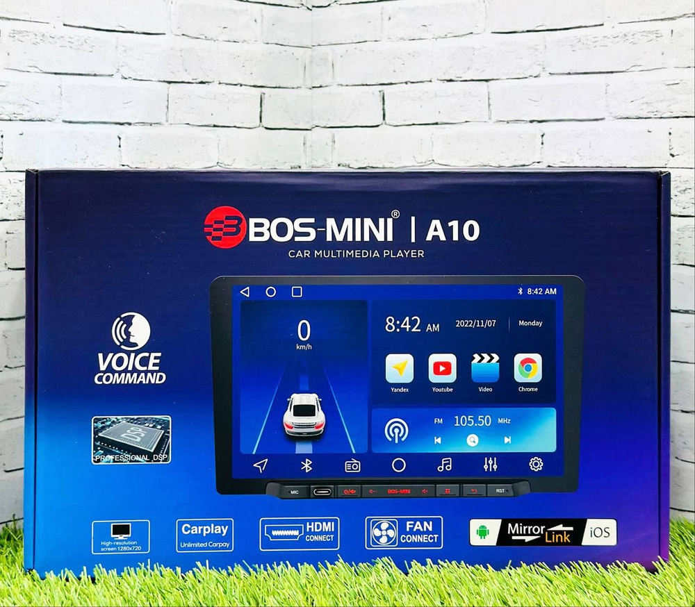 Автомагнитола Android Bos mini A10 9 дюймов/HDMI/4/64гб 2din #1