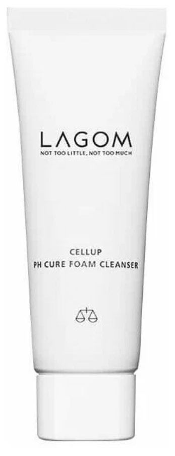 Lagom Cellup Ph Cure Foam Cleanser увлажняющая слабокислотная пенка для умывания с гималайской солью #1