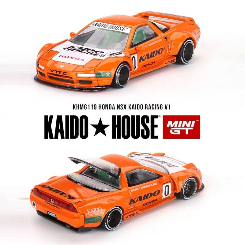 Машинка KAIDO HOUSE Mini Gt 1/64 KHMG119 HONDA NSX KAIDO RACING V1 Die-cast Alloy Car Model Collection #1