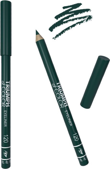 TRIUMPF карандаш для глаз of color/eyeliner 120 dark lime/темный лайм #1