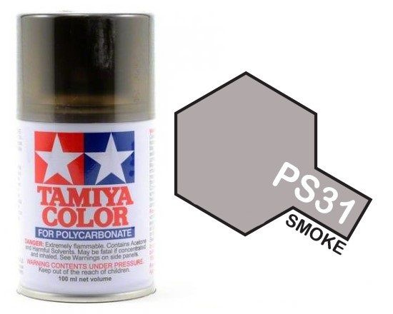 TAMIYA PS -31 Smoke (Дымчатая) Краска аэрозольная для поликарбоната лексана  #1