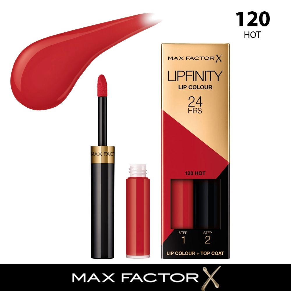 Max Factor жидкая устойчивая помада lipfinity liquid lipstick 120 Hot #1