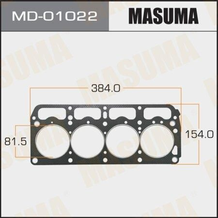 Прокладка ГБЦ Toyota Liteace, Townace 98-07 (7K,7KE) толщина 1,60 MASUMA MASUMA MD-01022  #1