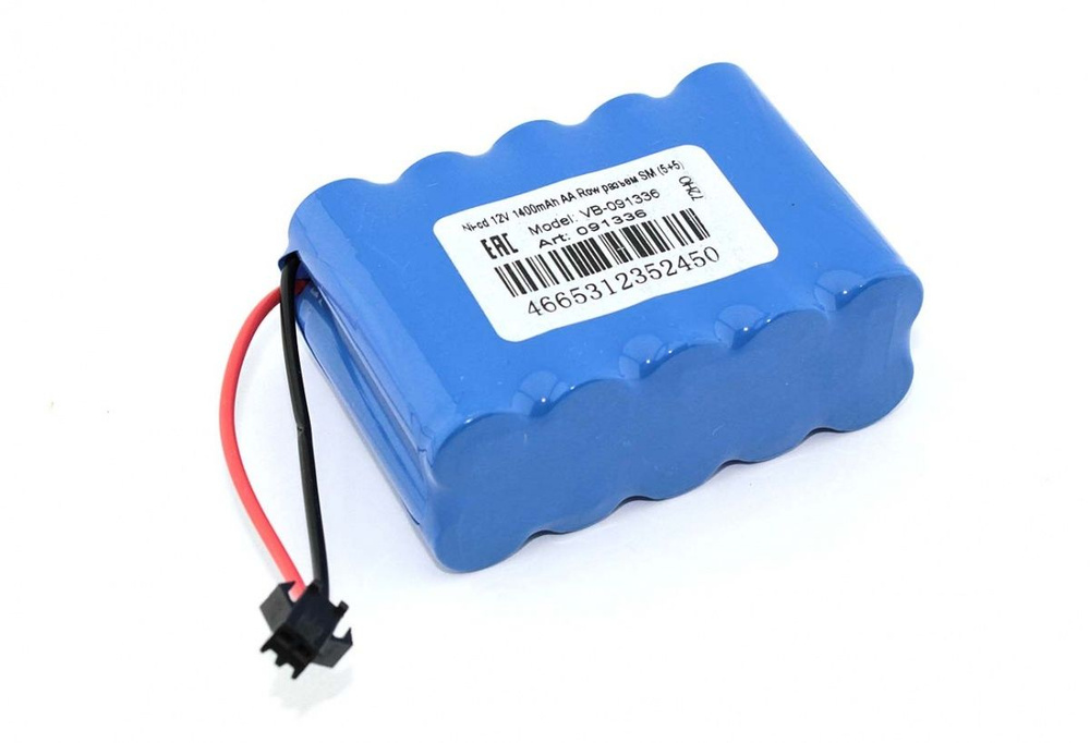 Аккумулятор Ni-cd 12V 1400mAh AA Row разъем SM (4+4) #1