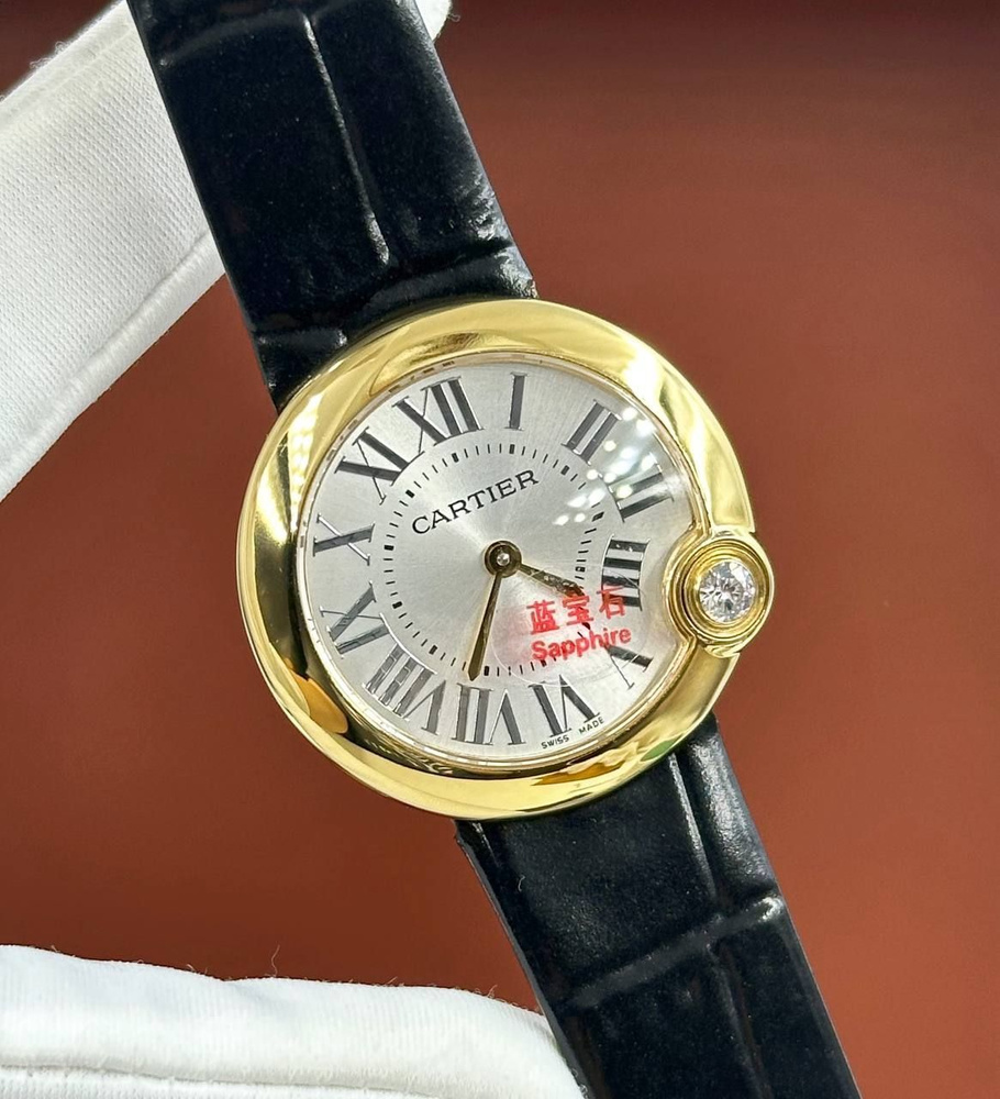 Превосходные женские часы Cartier Ballon Bleu #1