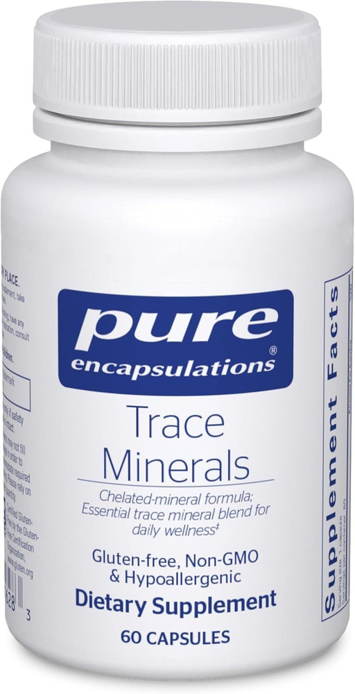 Pure Encapsulations, Trace Minerals, мультиминеральная добавка, 60 капсул  #1