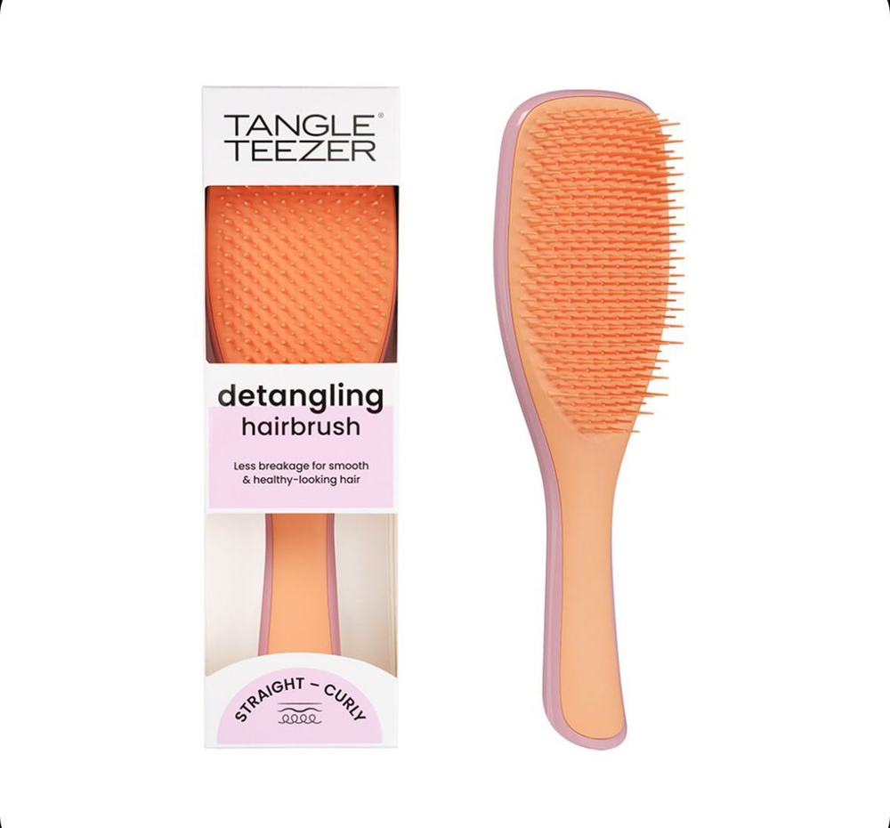 Расческа для волос Tangle Teezer The Ultimate (Wet) Detangler Apricot Rosebud Абрикосовый/Светло-розовый #1