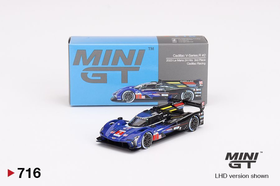 Коллекционная Premium машинка Mini GT Cadillac V-Series.R #2 Cadillac Racing 2023 Le Mans 24 Hrs 3rd #1