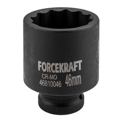 Головка ударная глубокая 3/4", 46мм (12-гранная) FORCEKRAFT #1