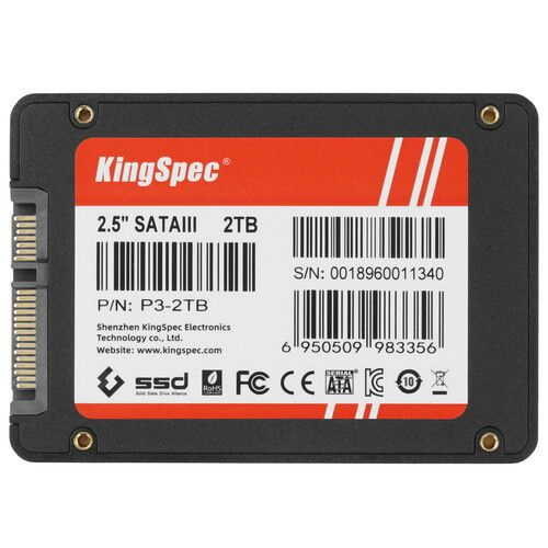 KingSpec 2,4 ТБ Внутренний SSD-диск 2048 ГБ, 580 Мбайт/сек, 960 ТБ (9907620)  #1