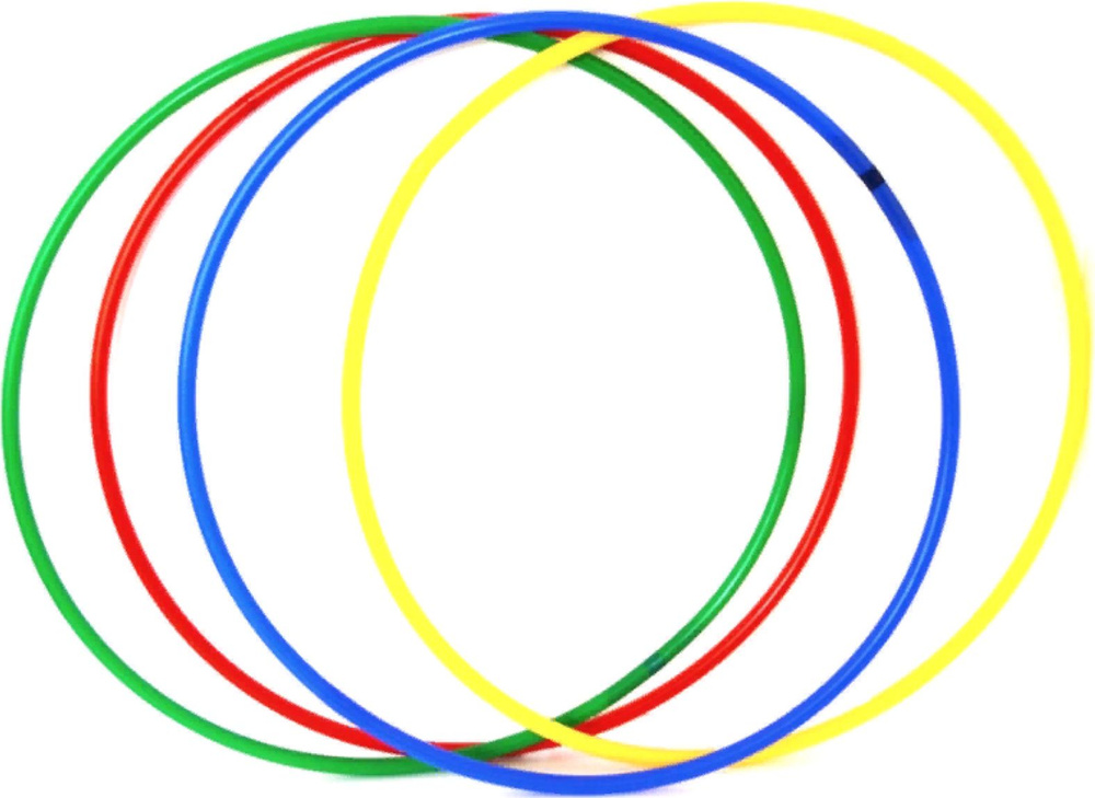 Обруч для художественной гимнастики пластиковый, диаметр 65см / спорттовары  #1