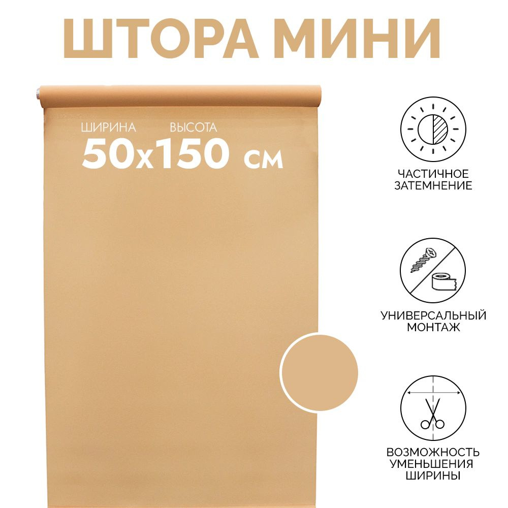 DECORI Рулонные шторы 50х150 см #1