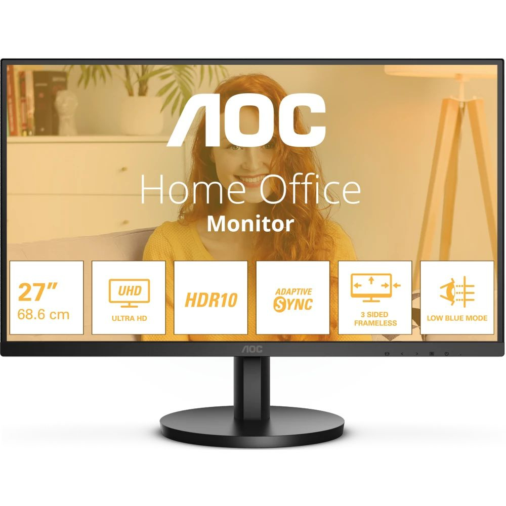 AOC 27" Монитор U27B3M, черный #1