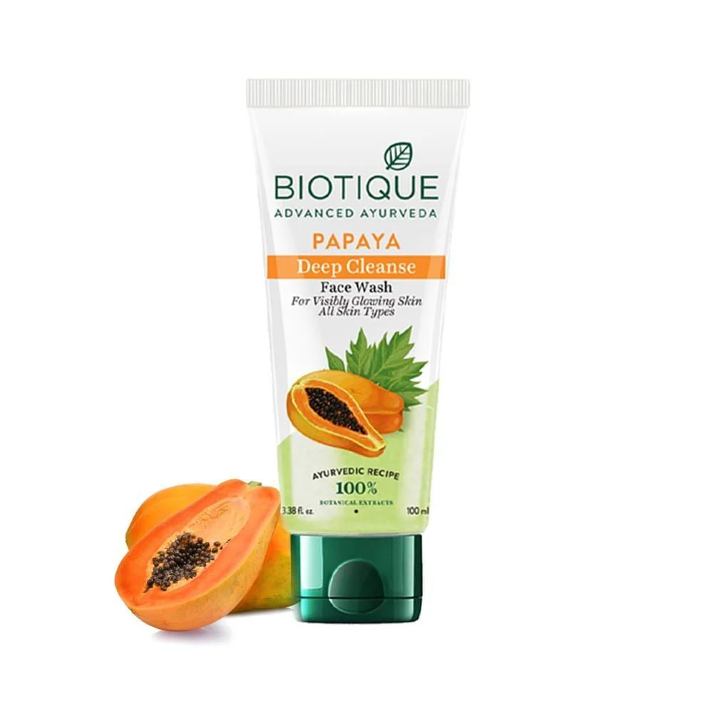 Biotique Papaya Exfoliating Face Wash, Гель для умывания с экстрактом папайи 100мл  #1