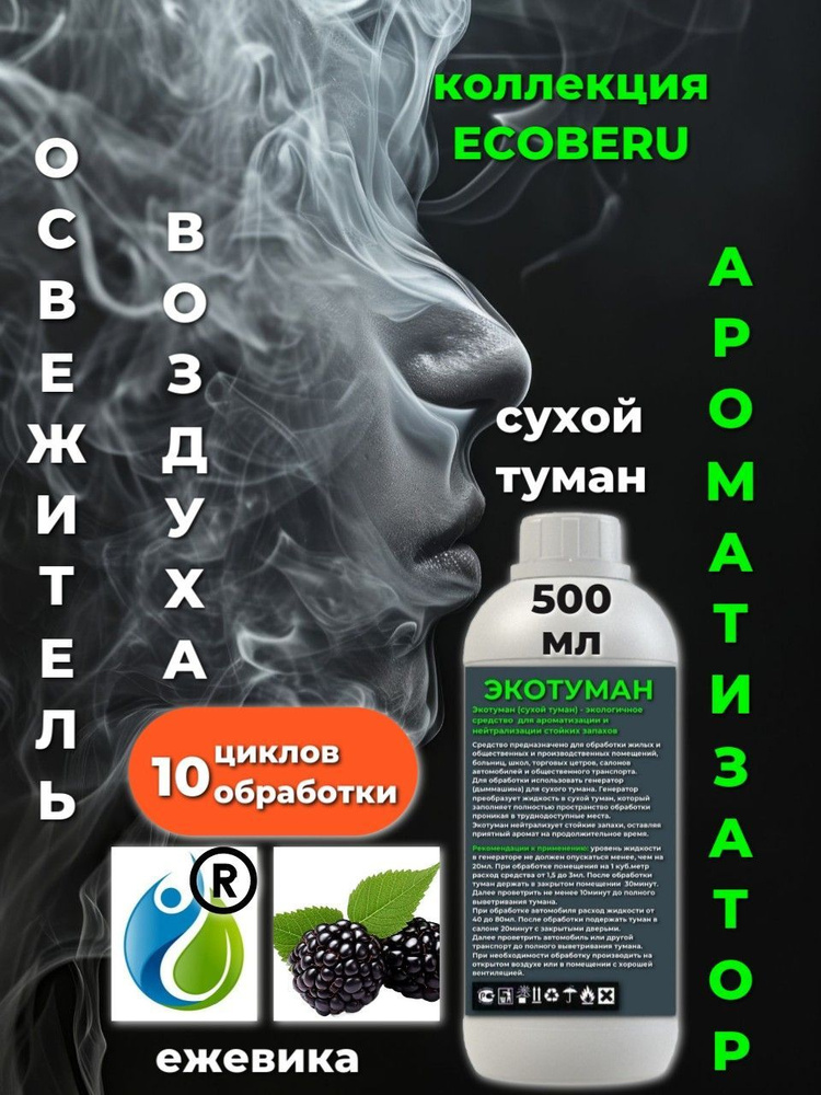 Освежитель воздуха ECOBERU Ежевика. Сухой туман (500мл) #1