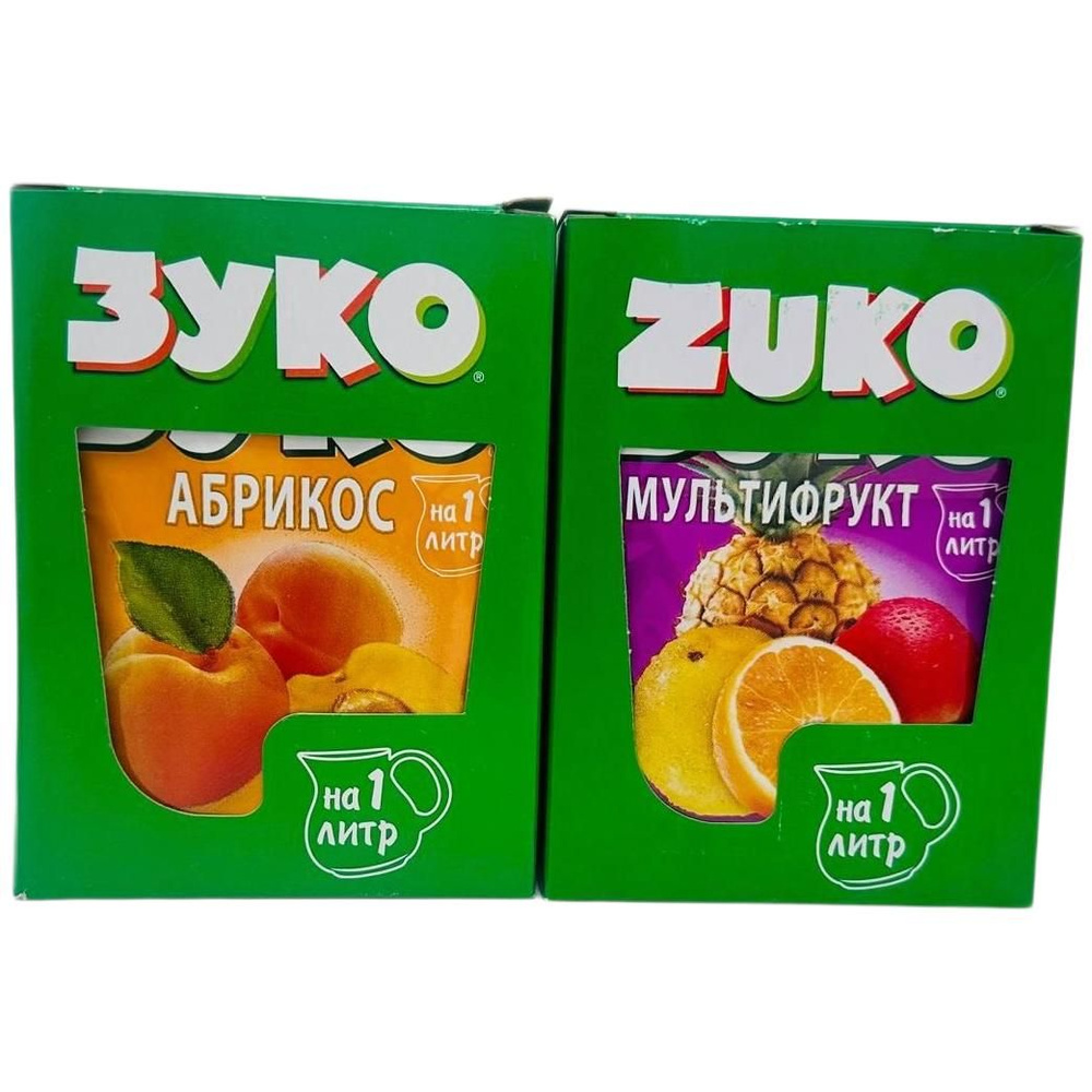 Растворимый напиток ZUKO, мультифрукт и абрикос, 24 штуки по 20 г  #1