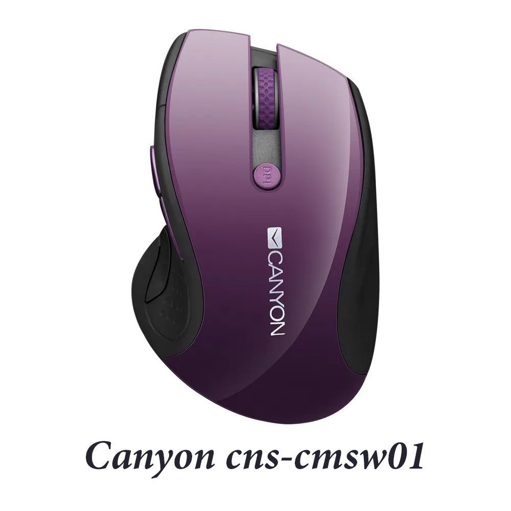 Canyon Мышь беспроводная CNS-CMSW01 беспроводная, фиолетовый #1