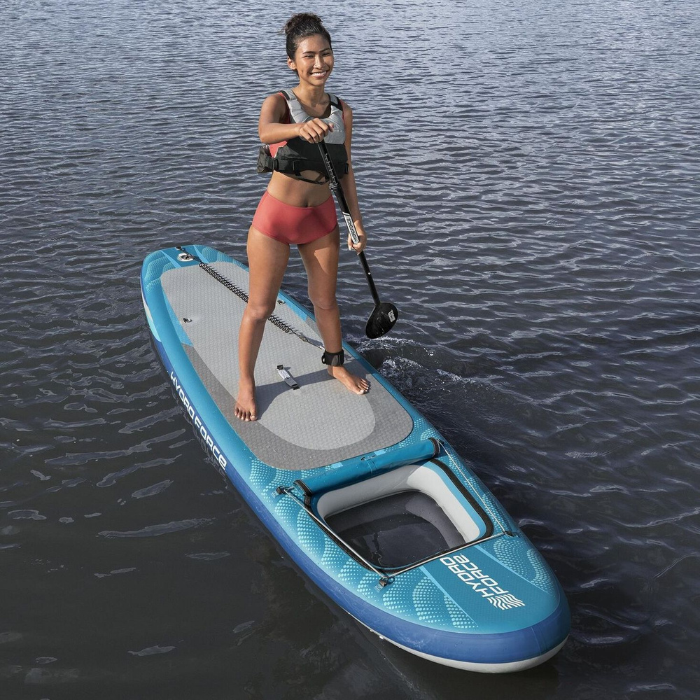 Надувная SUP-доска (Sup board) Bestway Aqua Drifter View 335х91x15см, весло, ручной насос, рюкзак, сапборд, #1