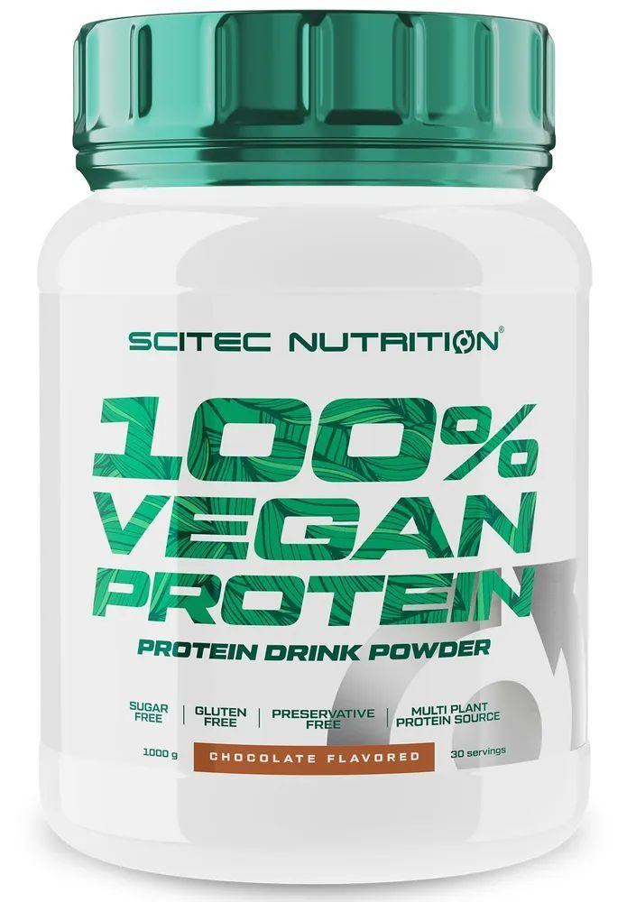 Веганский протеин Scitec Nutrition 100% Vegan Protein, 1000г, 30 порций, шоколад  #1