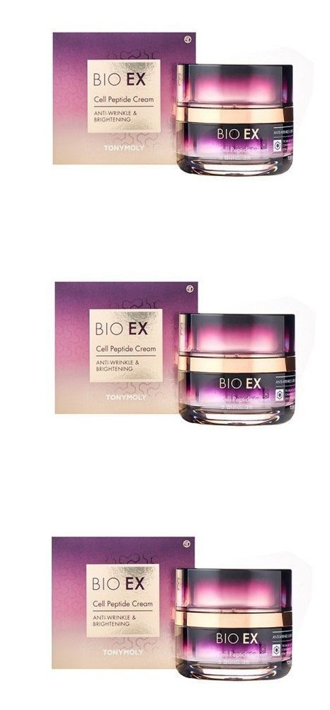 Tonymoly Антивозрастной крем для лица Bio EX Cell Peptide Cream, с пептидами, 60 мл, 3 шт  #1