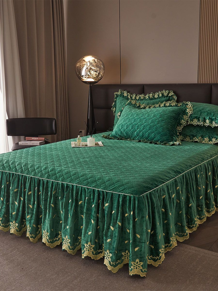 AiWinsure Покрывало с наволочками Velvet bedspreads, Вельбоа с размерами: 220 x 200 см  #1