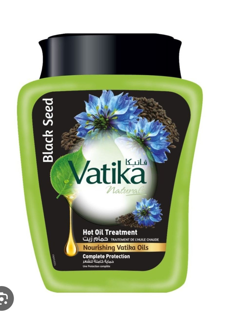 Маска Для Волос Dabur Vatika Black Seed Mask -С Маслом Черного Тмина 500г  #1