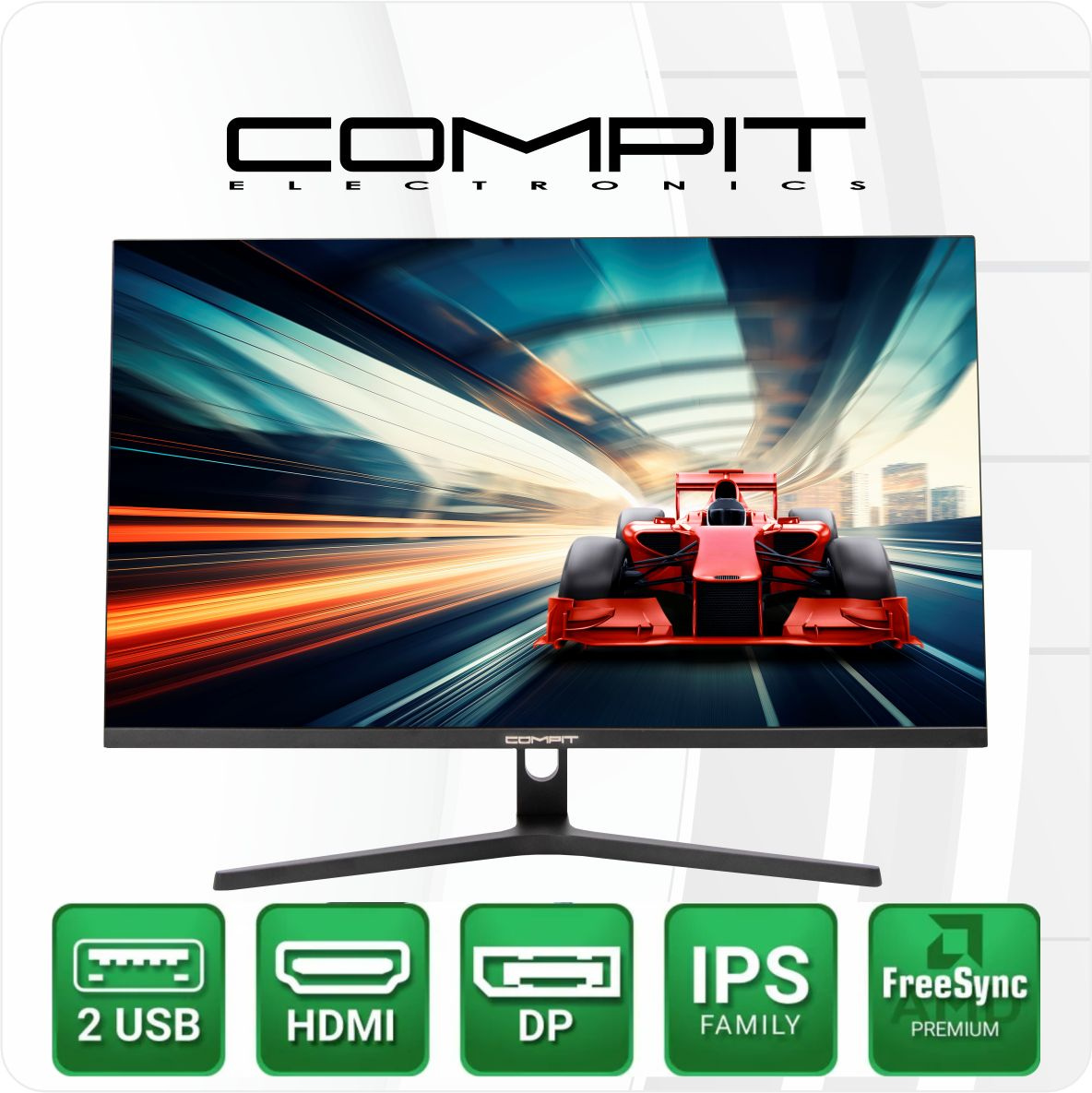 Для подключения предусмотрены порты: 1*HDMI2.0+1*DP1.4, TYPE C, USB 3.0 * 2