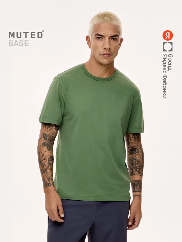 Футболка MUTED прямого кроя BASE, Яндекс Фабрика 1 шт