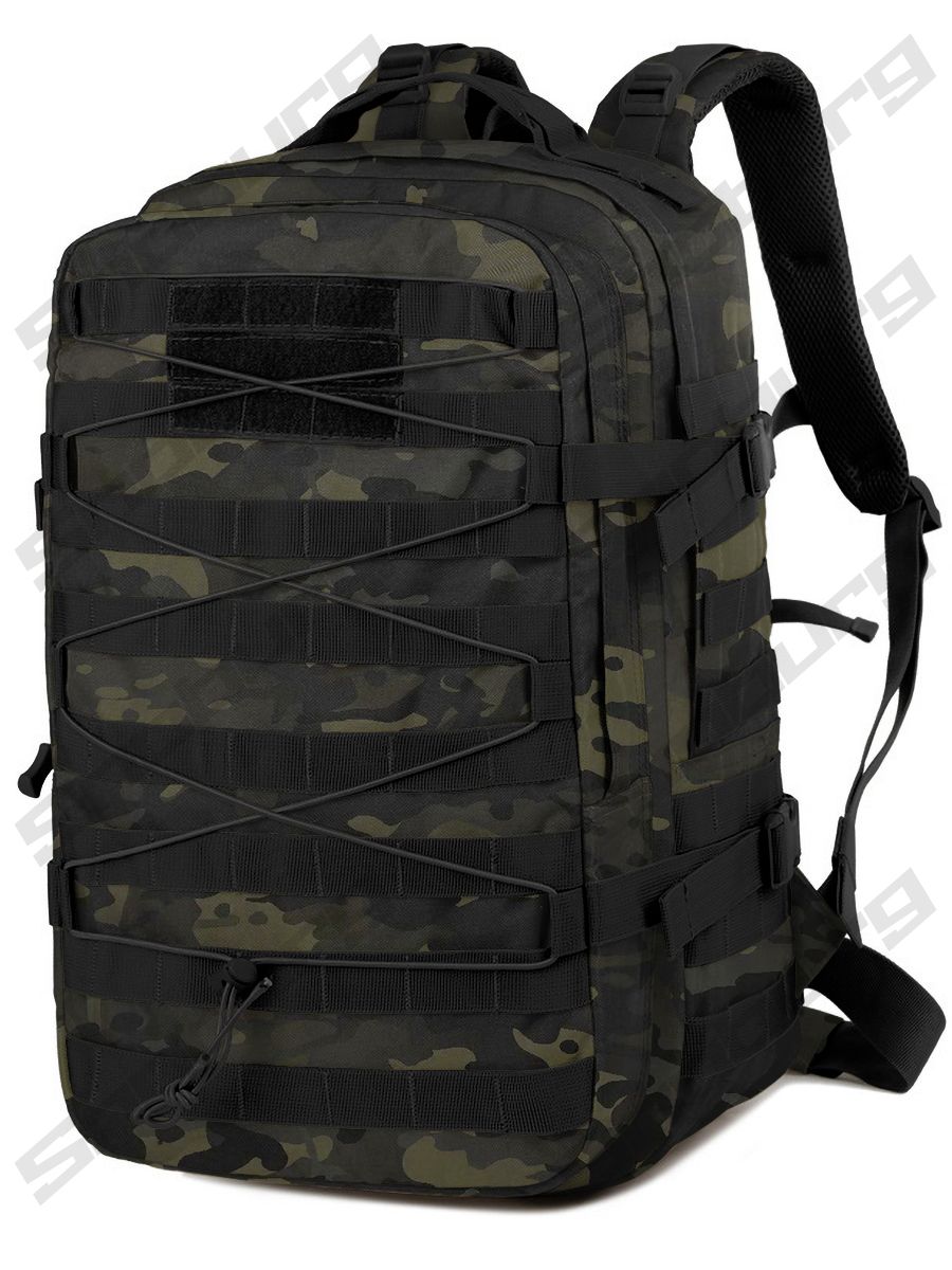 РюкзактактическийSnoburgSN8098черныйкамуфляж
