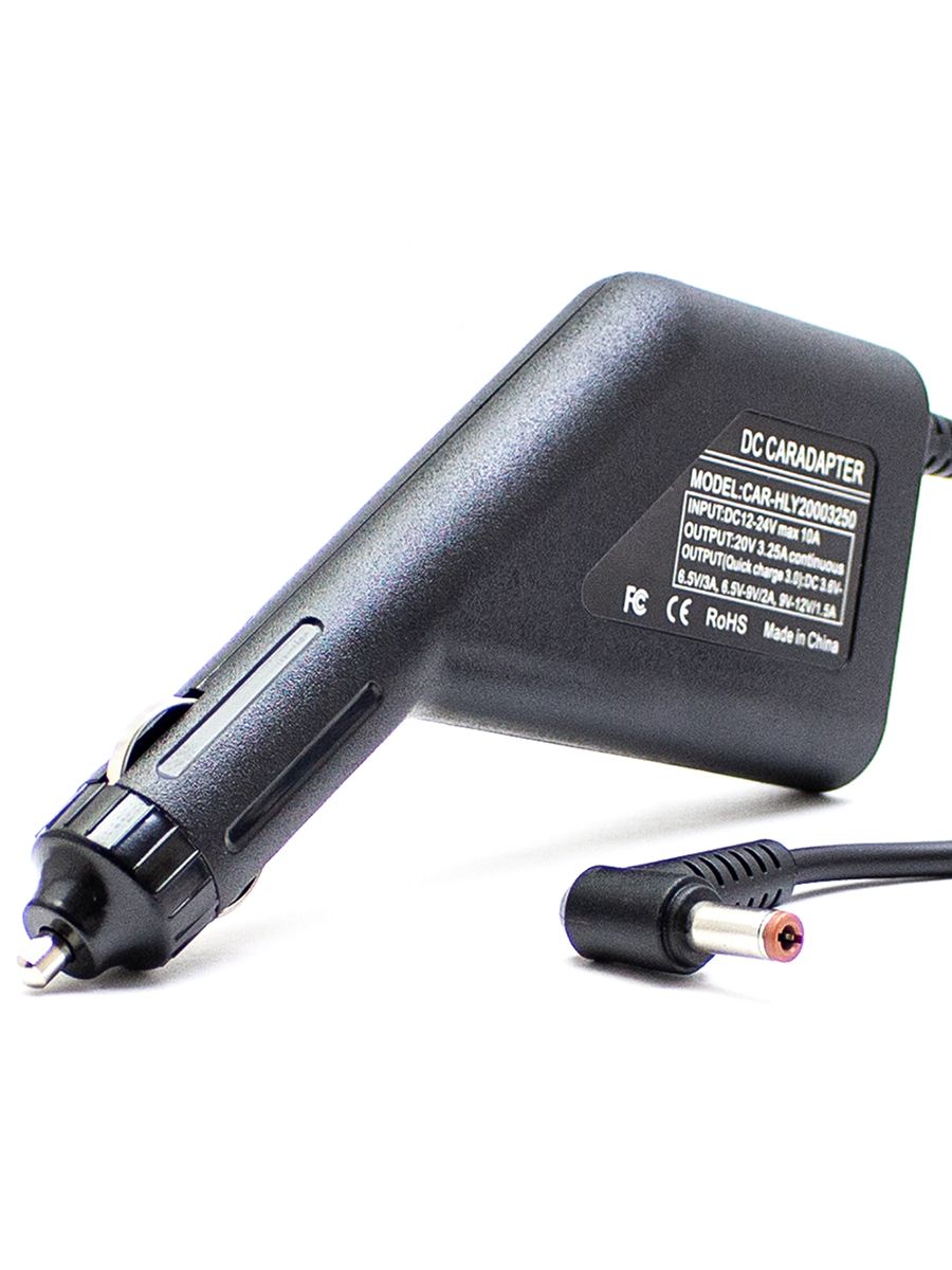 АвтомобильнаязарядкадляноутбукаLenovo20V3.25A65W5.5x2.5мм