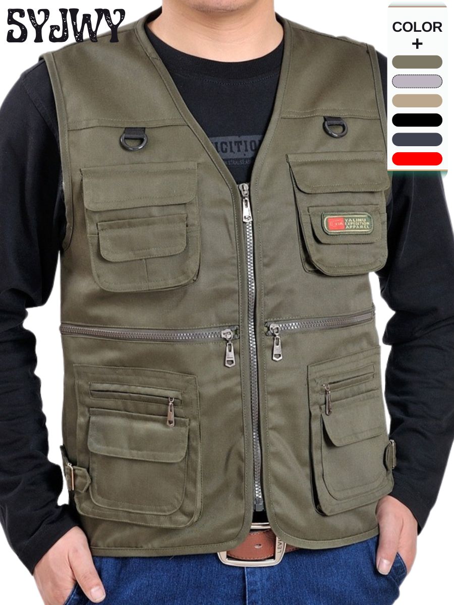 ЖилетSYJWYЖилетрыболовныйскарманамиFishersVest