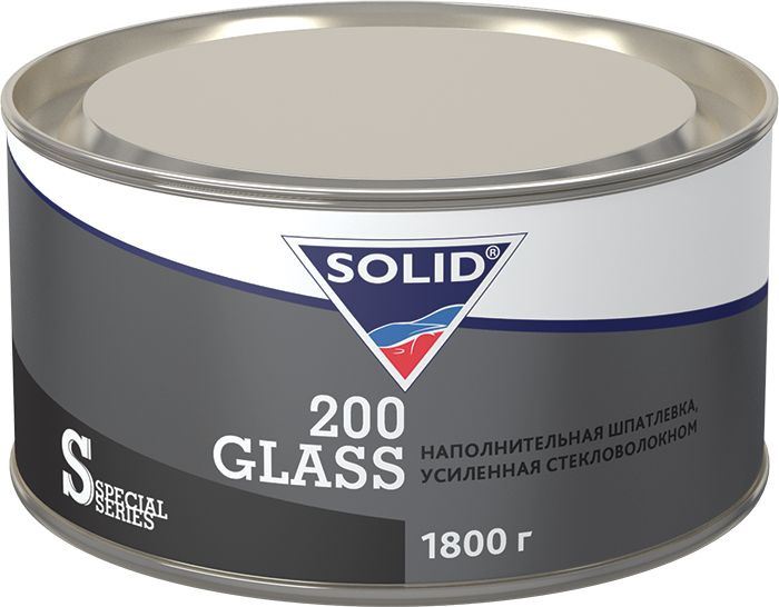 Шпатлевка наполнительная, усиленная стекловолокном SOLID 200 GLASS- (фасовка 1800 гр)  #1