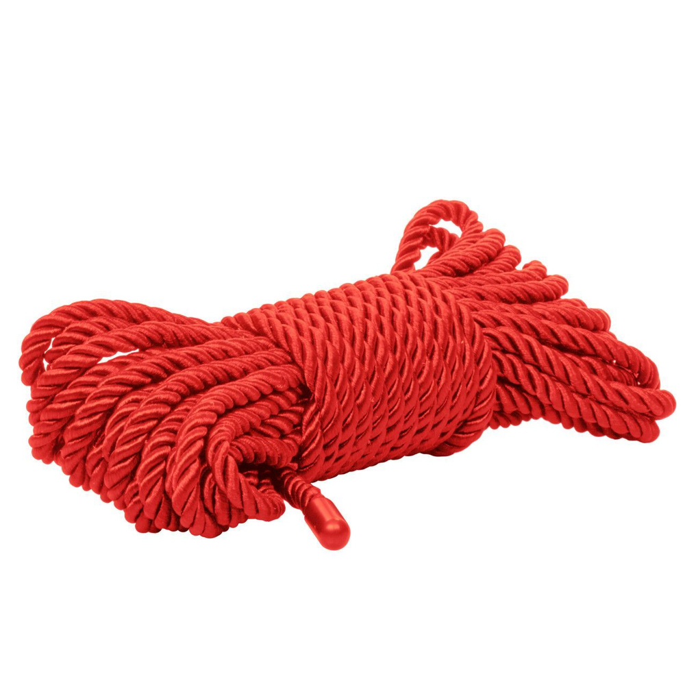 Красная мягкая веревка для бондажа BDSM Rope 32.75 - 10 м. #1