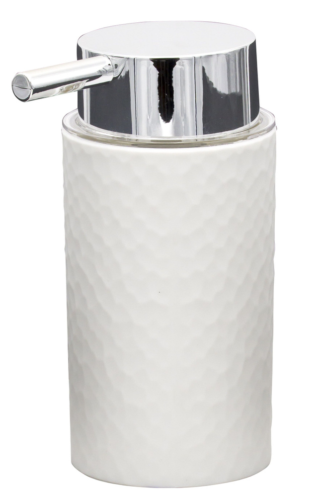 Дозатор для жидкого мыла RIDDER Crimp настольный, материал пластик, цвет: белый 2013501  #1