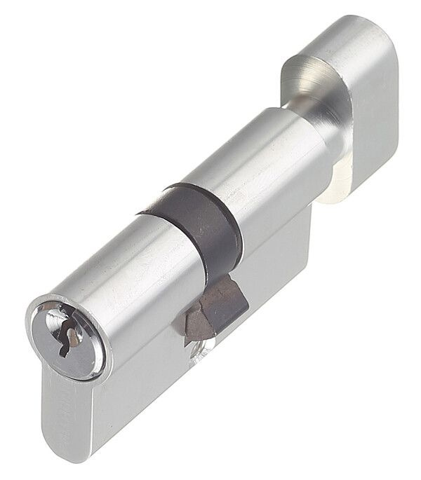 Цилиндр Palladium AL 60 T01 CP 60 30х30 мм ключ/вертушка хром #1
