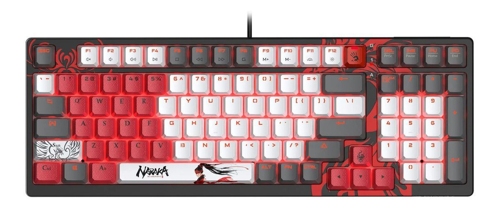 Клавиатура A4TECH Bloody S98 Naraka, USB, черный + красный #1