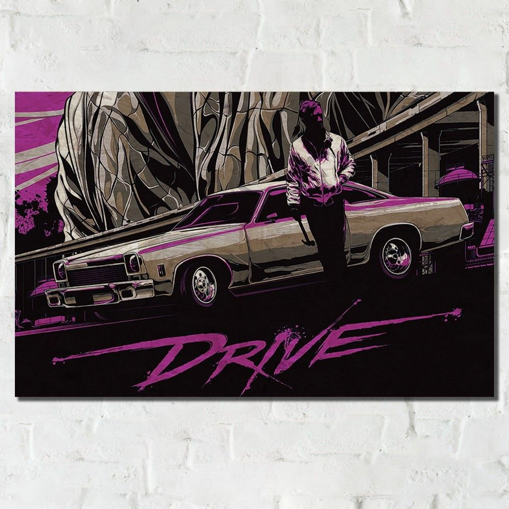 Картина интерьерная на рельефной доске фильм Drive (Драйв, Райан Гослинг) - 13754 Г  #1