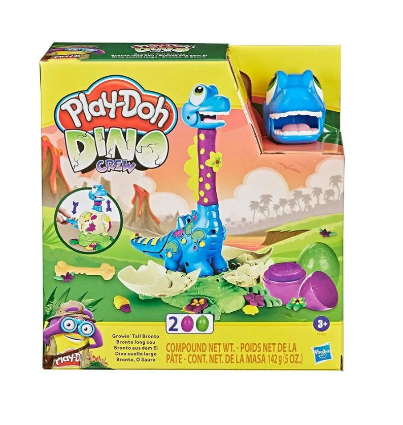 Набор игровой с массой для лепки Play-Doh Растущий динозавр Hasbro ПлейДо  #1