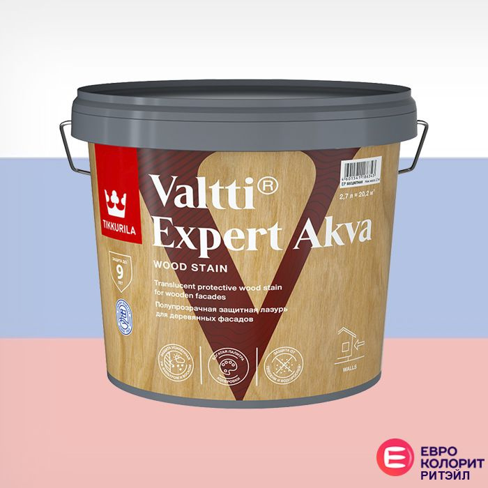 Tikkurila Valtti Expert Akva Антисептик для дерева 2,7 л #1