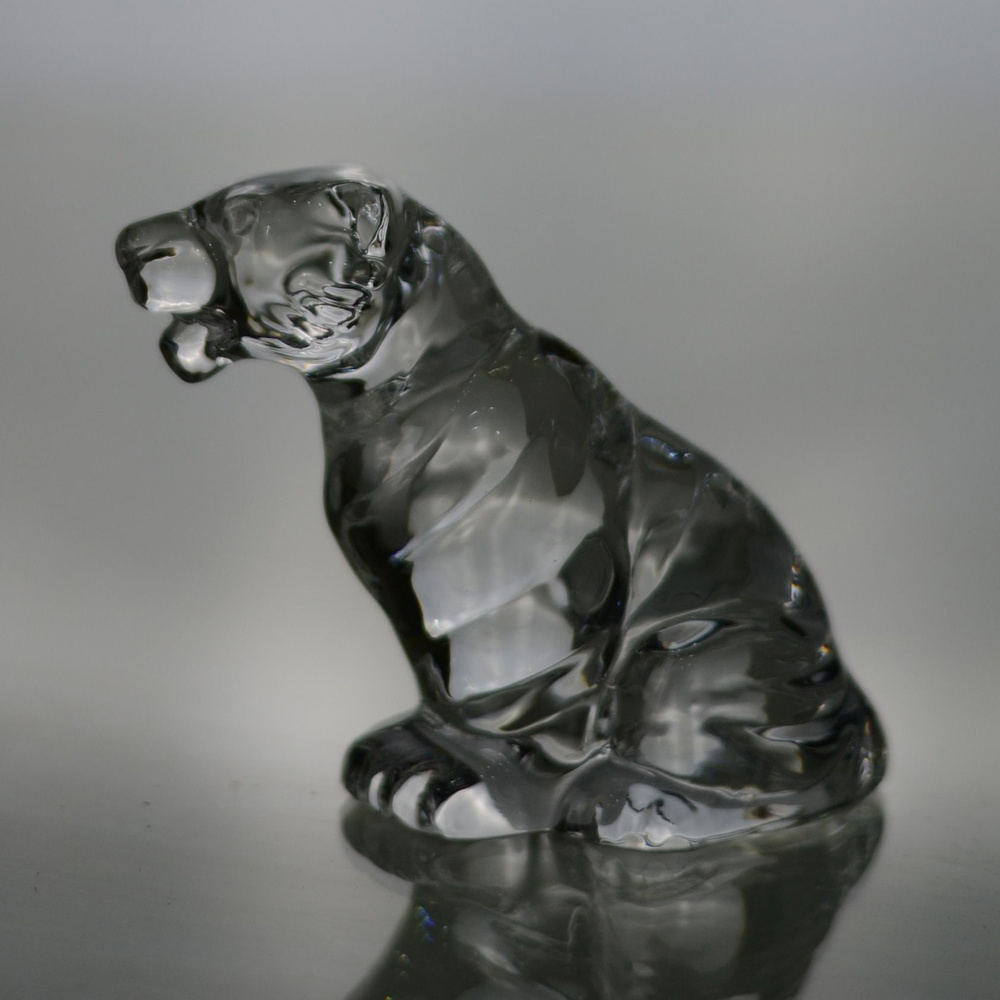 Декоративное изделие из хрусталя "Тигр" (12042 600/14) Неман стеклозавод  #1