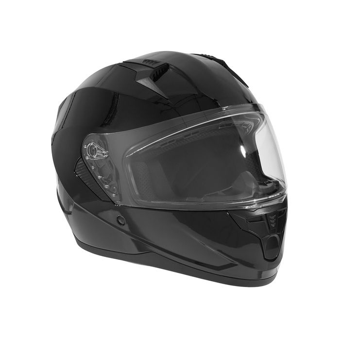 Шлем интеграл с двумя визорами, размер XL, модель BLD-M67E, черный глянцевый  #1