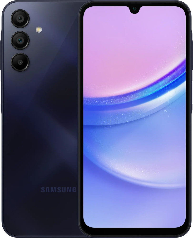 Samsung Смартфон Galaxy A15 4G Global 8/256 ГБ, темно-синий #1