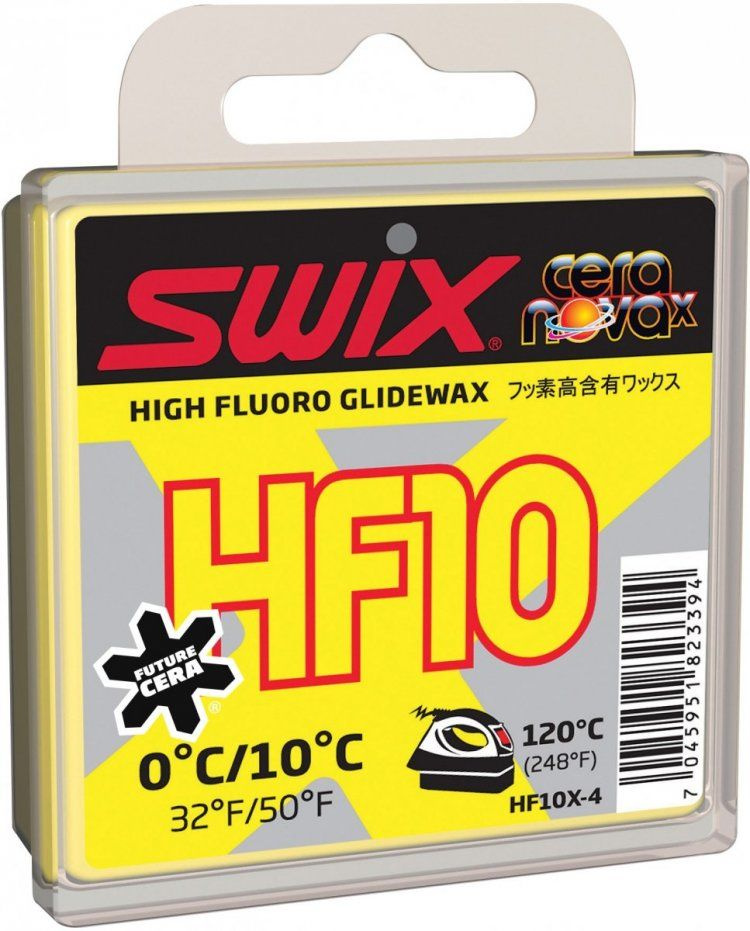 ПАРАФИН SWIX HF10X Yellow 0C/+10C 40 гр, #1