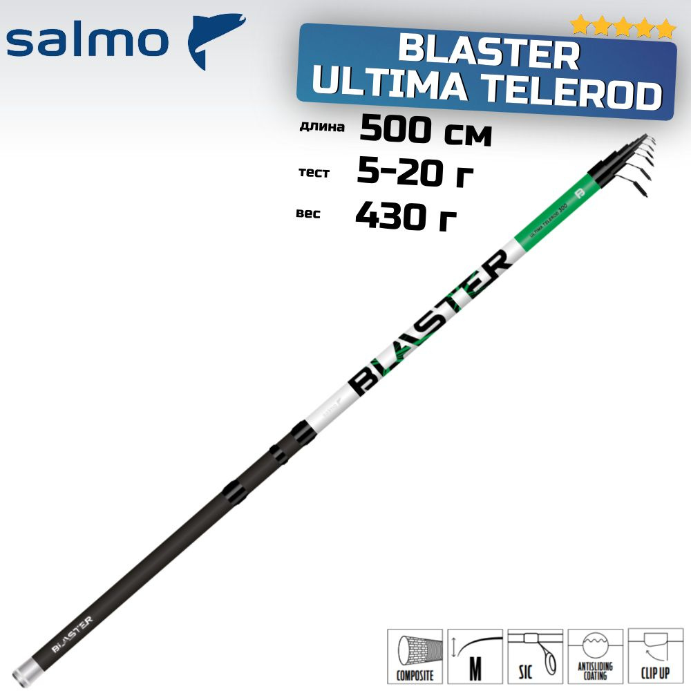 Удилище поплавочное с кольцами SALMO Blaster Ultima Telerod 5.00 #1